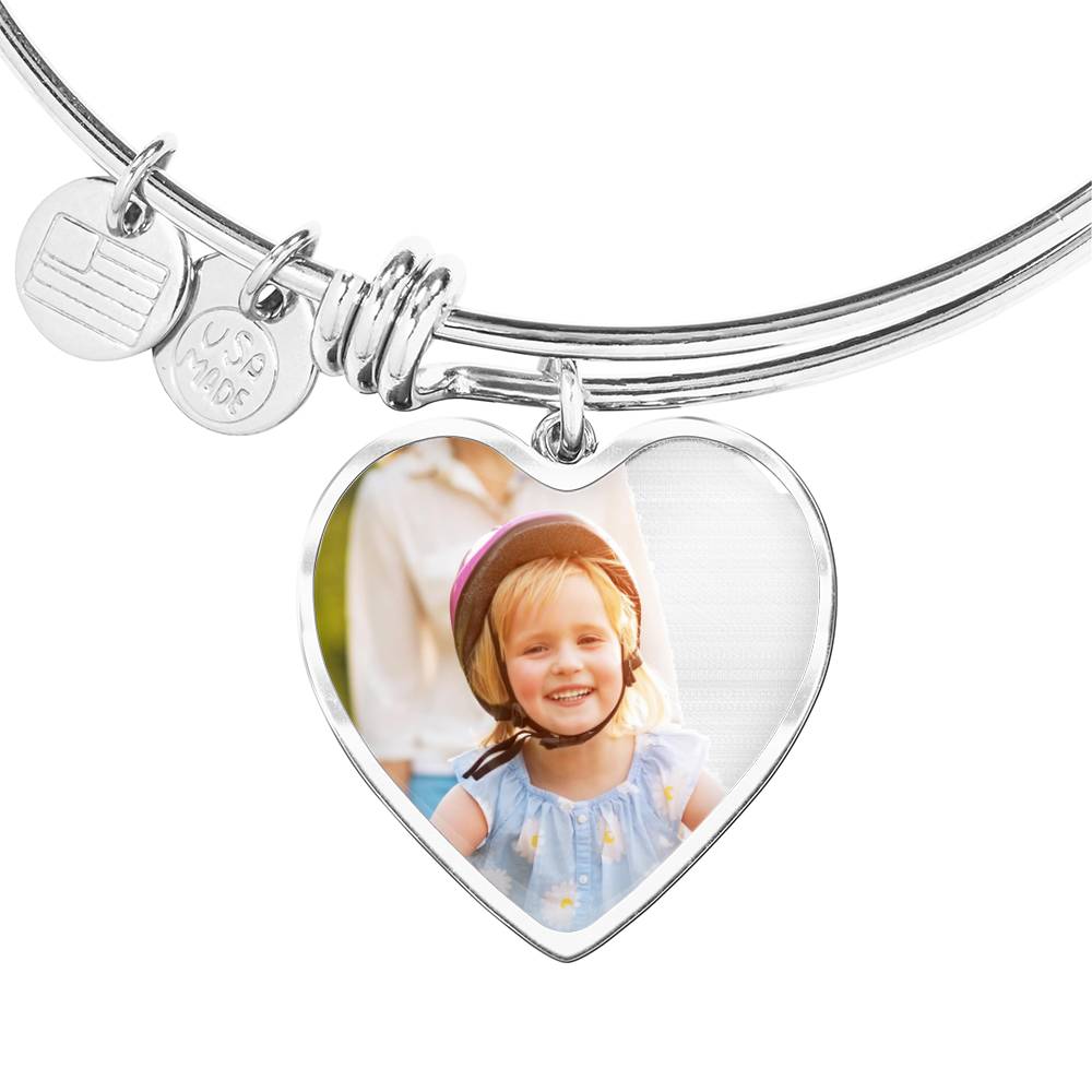 Personalised Heart Bangle