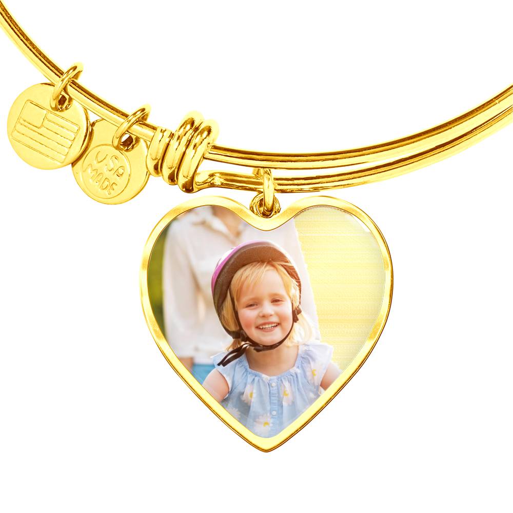 Personalised Heart Bangle