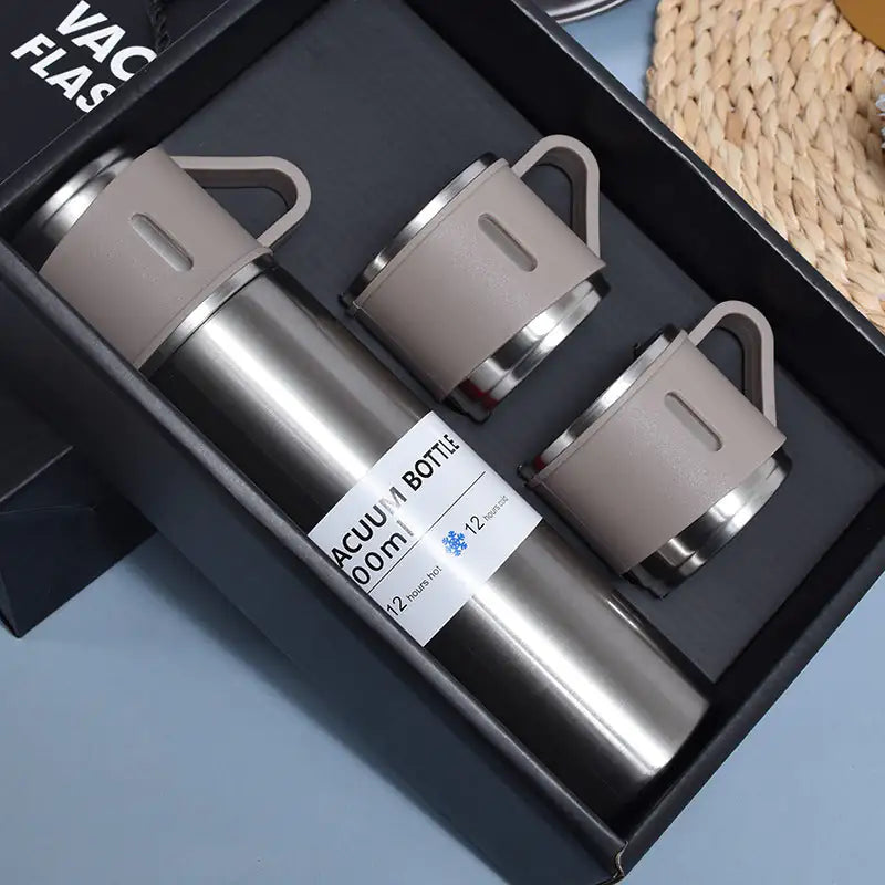 Thermique Thermos Flask & Cups Set