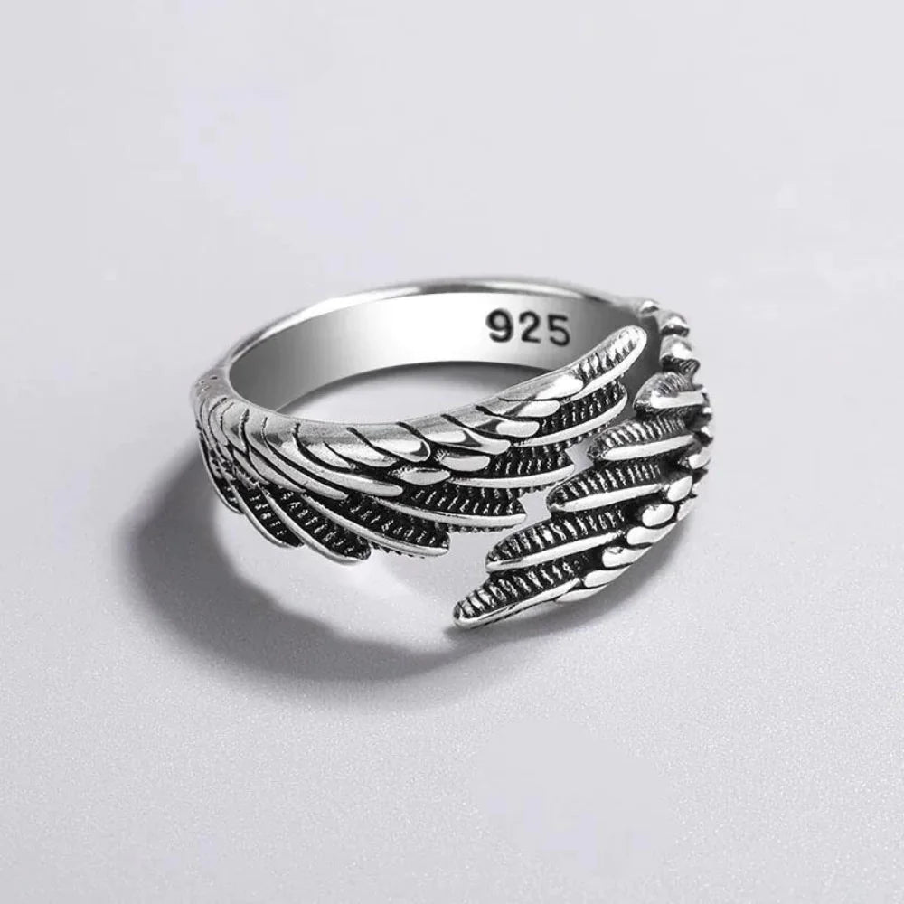 Angel Wings Sterling Silver Ring