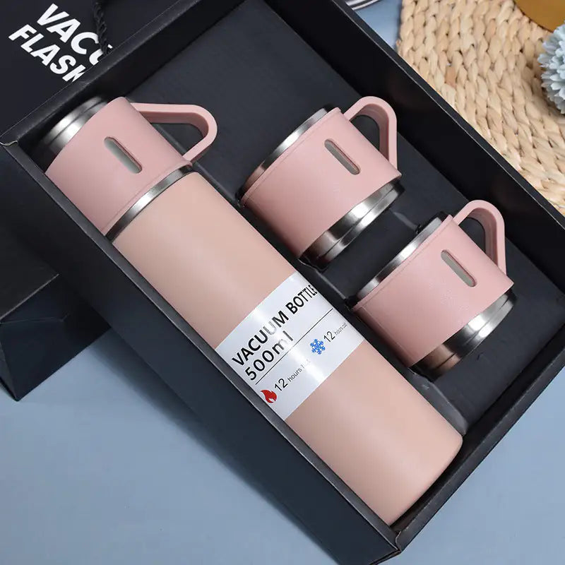 Thermique Thermos Flask & Cups Set