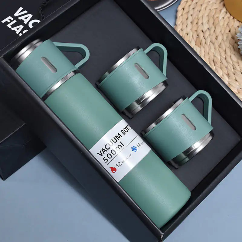 Thermique Thermos Flask & Cups Set